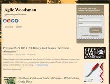 Tablet Screenshot of agilewoodsman.com